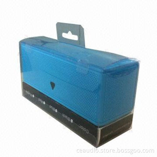 Bluetooth Speaker with 2 Drivers and 1 Radiator, Aux-in Jack, Rubber Finishing, Square Design